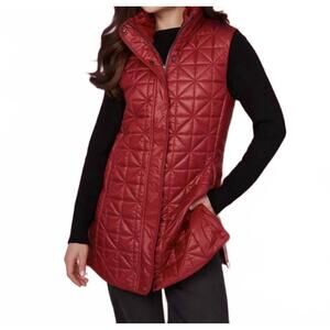 NEW RENUAR sleeveless quilted vest jacket in porto